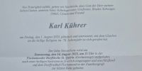 Nachruf Karl Kührer